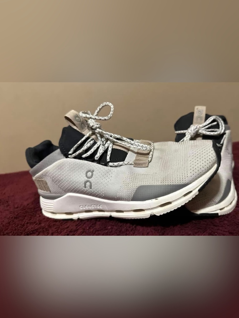 On Running Woman’s Grey and Black Slip-On Athletic Sneakers